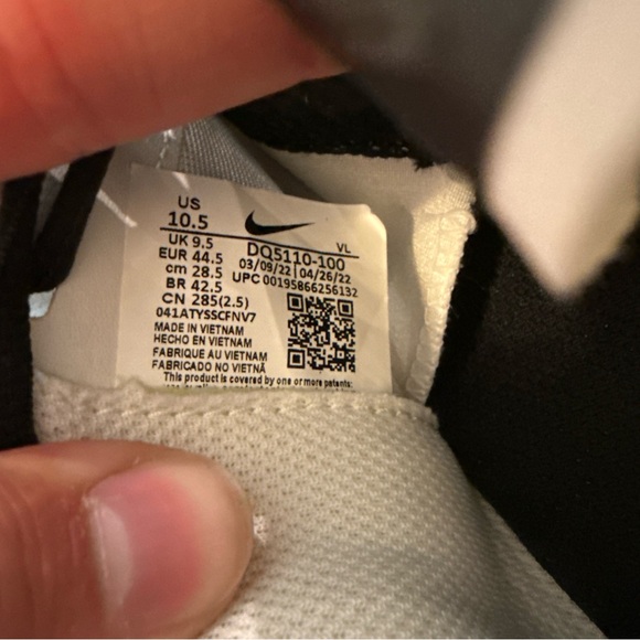 Size 10.5 Nike Vapor Edge Speed 360 Football Cleats White Photon Dust DQ5110-100 - Picture 7 of 7